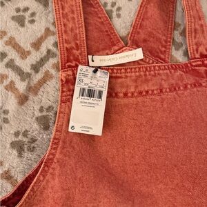 Mango Terracotta Denim Overalls